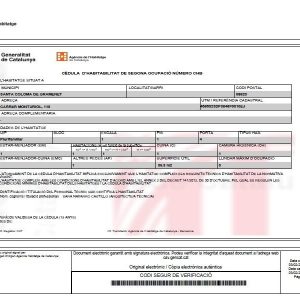 Cédula de Habitabilidad (2a Ocupación)